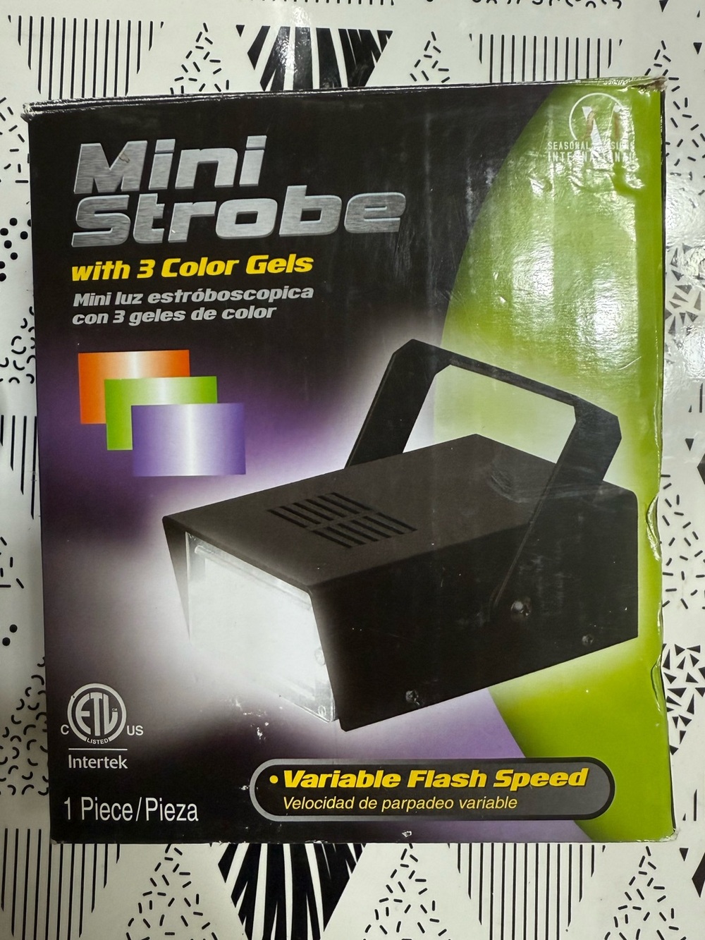 Mini Strobe Light with 3 Color Gels